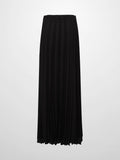 Mix Pleat Skirt-Black