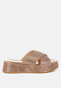 Adena Rhinestone Embellished Flatforms