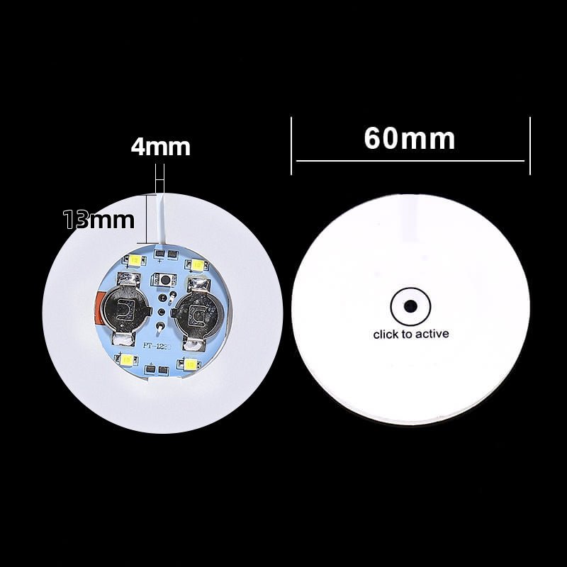3 Flashing Modes LED Bottle Coaster Lights for Bar Decor
