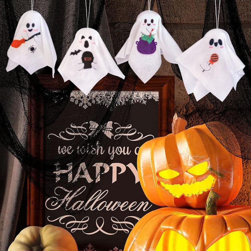 Halloween Props Haunted House Bar KTV Ghost Hanging Ghost Small Hand Puppet Hanging Ghost Color Hanging Ghost Decoration Props