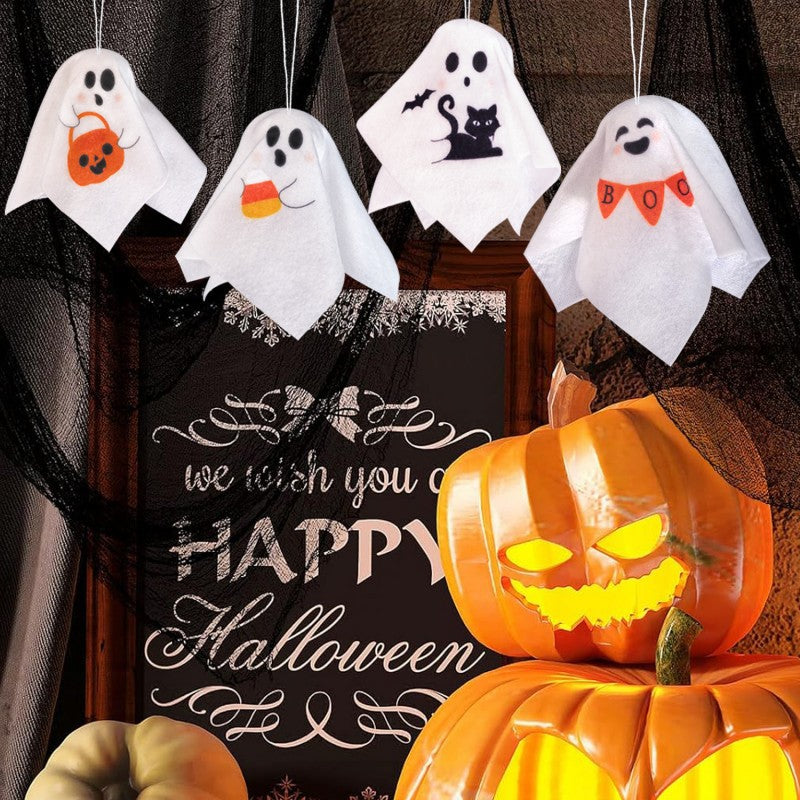 Halloween Props Haunted House Bar KTV Ghost Hanging Ghost Small Hand Puppet Hanging Ghost Color Hanging Ghost Decoration Props
