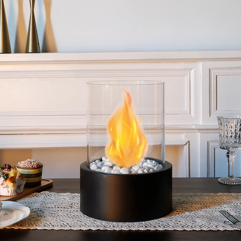 Extra Large Portable Tabletop Fire Bowl 22x28cm – Bio Ethanol Ventless Indoor/Outdoor-1