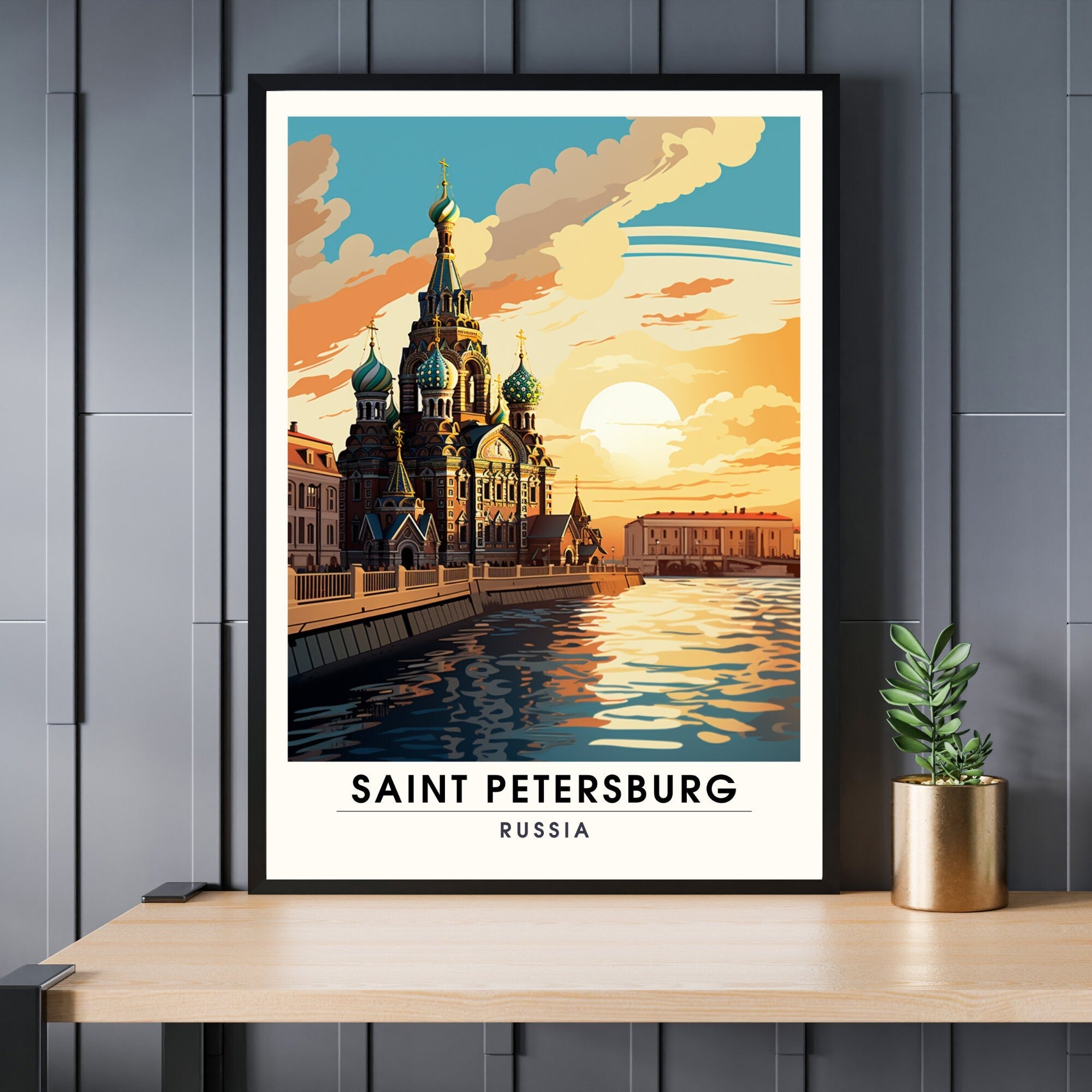 Impression Saint Pétersbourg | Poster de voyage Saint Pétersbourg, Russie-0