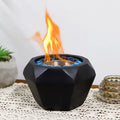 6"x4" Portable Cement Tabletop Fireplace-0